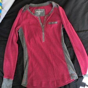 Eddie Baurer waffle long sleeve shirt